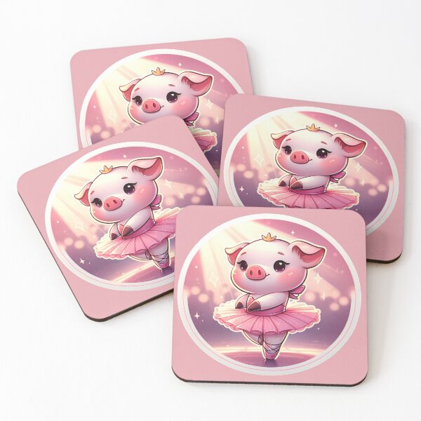 Item preview, Ballerina Pig Elegance designed and sold by ZooStickerss.