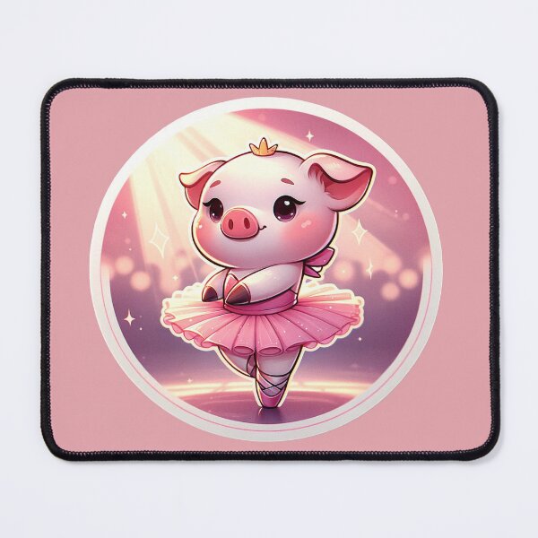 Item preview, Ballerina Pig Elegance designed and sold by ZooStickerss.