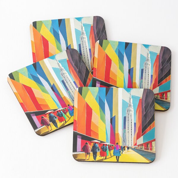 Item preview, New York City - Abstract Painting designed and sold by Hakina-Oh.