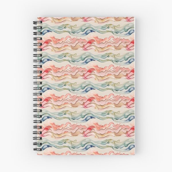 Item preview, Abstract Watercolor Waves seamless digital paper designed and sold by taizer8877.