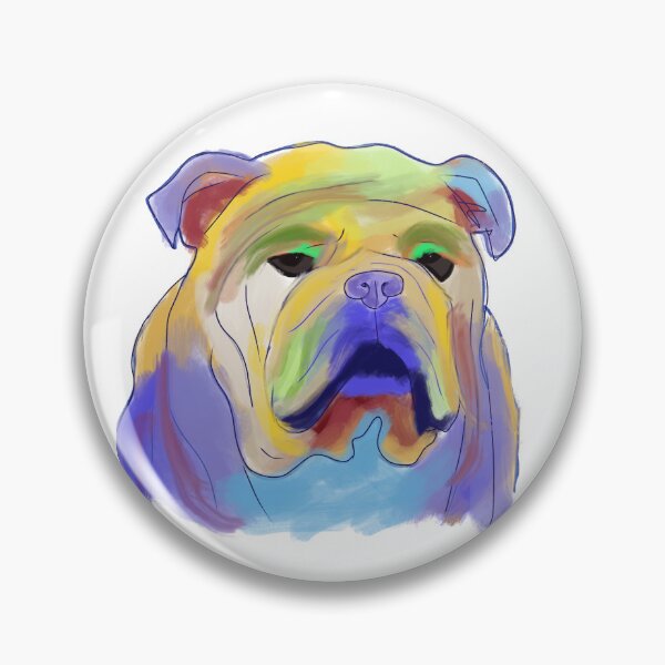 Item preview, Colourful British bulldog designed and sold by YMarshallArts.