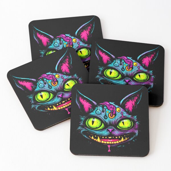 Item preview, Street cat with glowing green eyes designed and sold by MagicColorPrint.
