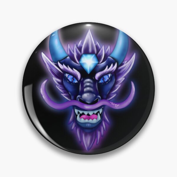 Item preview, Blue dragon face designed and sold by Themys24.