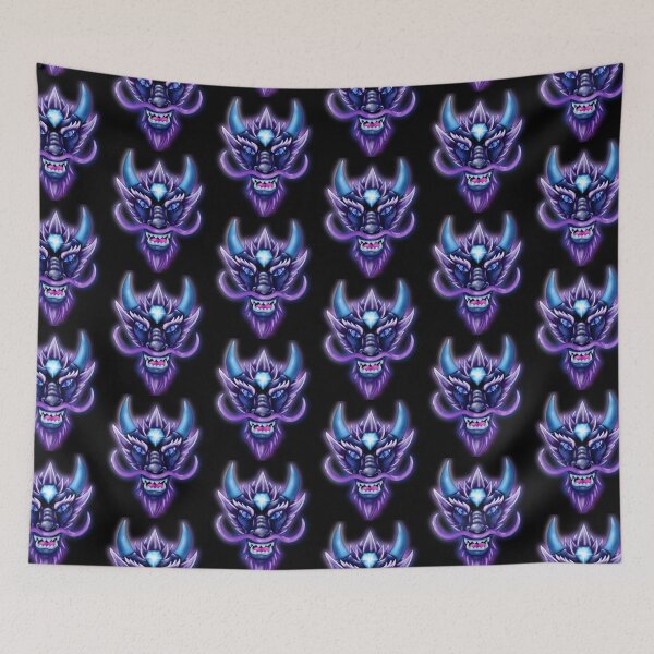 Item preview, Blue dragon face designed and sold by Themys24.