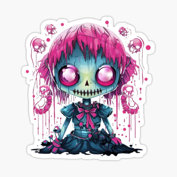 Item preview, muñeca zombie espeluznante designed and sold by TraceDessiner.