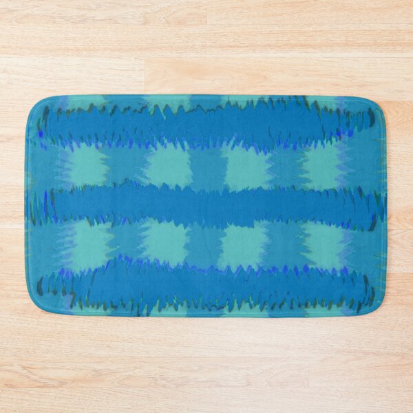 Item preview, "Abyssmal Harmony" - Blue Abstract Grid Pattern Original Artwork designed and sold by pngrktes-art.