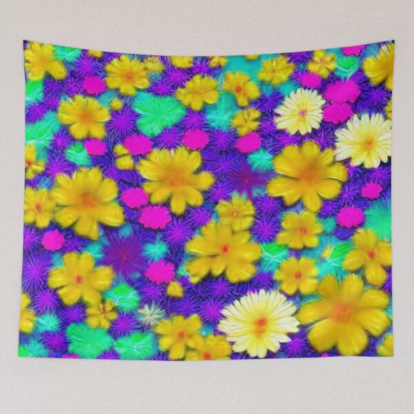 Item preview, Board with colorful flowers  designed and sold by JaroDesign2023.
