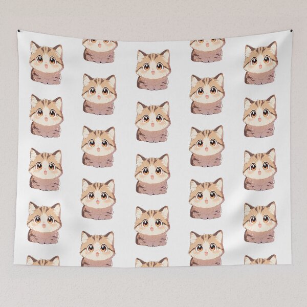 Item preview, Cute Kawaii Kitty Happy Cat designed and sold by CozyKawaiiArt.