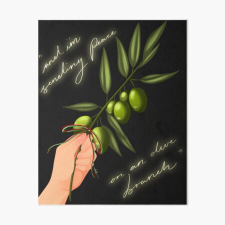Olive branch design! Art Board Print for Sale by Lexi Hurst