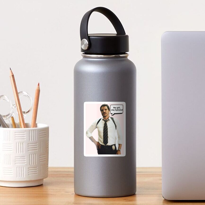 Pedro Pascal hydration Sticker