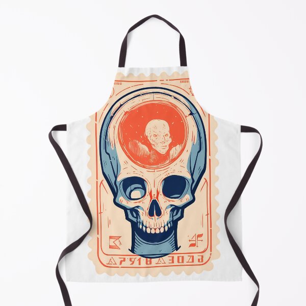 Item preview, Soviet Space Program- Alien Skull Stamp 19 designed and sold by octoboobs.