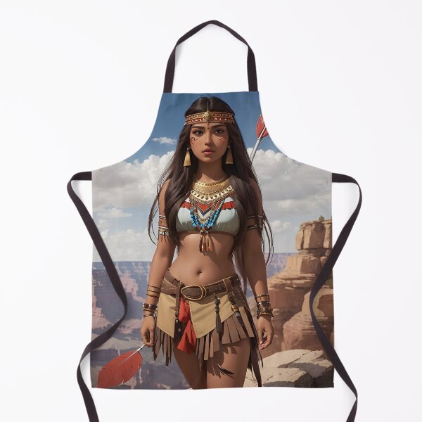 Item preview, Native American Beautiful Warrior Girl Amazing Hunters designed and sold by Badowolf.