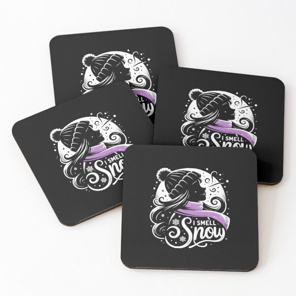 Item preview, I Smell Snow - Silhouette with a Scarf designed and sold by Fenay Designs.