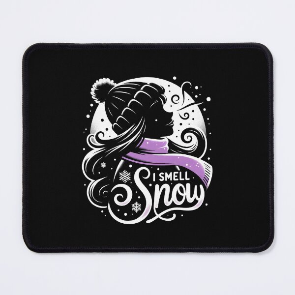 Item preview, I Smell Snow - Silhouette with a Scarf designed and sold by Fenay Designs.
