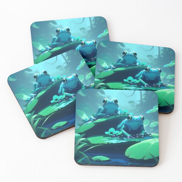 Item preview, Serene Waterscapes with Blue Frog Companions designed and sold by Omoplata.