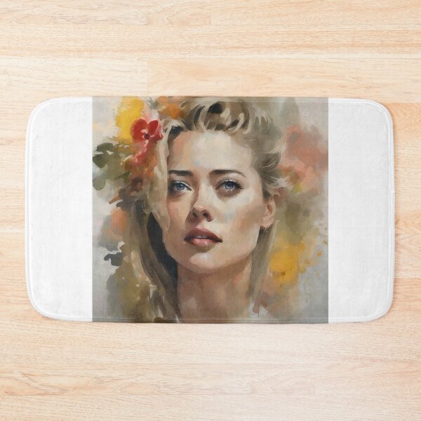 Item preview, Amber Heard in worm watercolors designed and sold by bogfl.