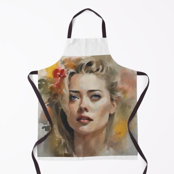 Item preview, Amber Heard in worm watercolors designed and sold by bogfl.