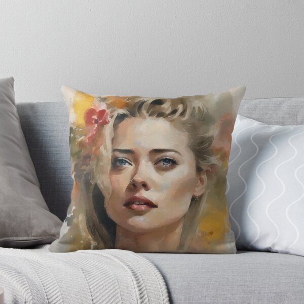 Item preview, Amber Heard in worm watercolors designed and sold by bogfl.