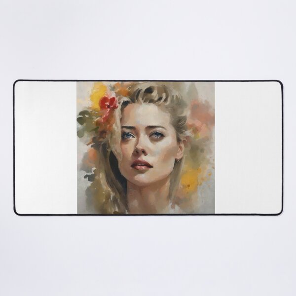 Item preview, Amber Heard in worm watercolors designed and sold by bogfl.