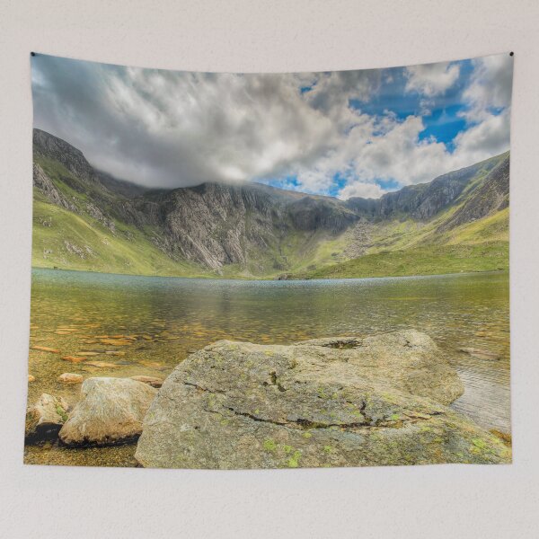 Item preview, Idwal Lake Cwm Idwal Snowdonia Wales designed and sold by AJEvans.
