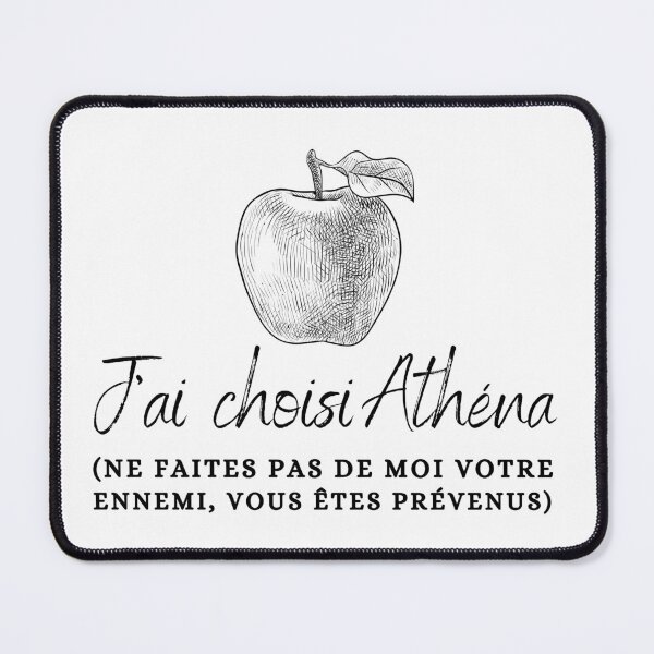 Item preview, "J'ai Choisi Athéna (Ne Faites Pas de Moi Votre Ennemi, Vous Êtes Prévenus)" Golden Apple of Discord Greek Mythology Judgment of Paris designed and sold by Damoiseau.