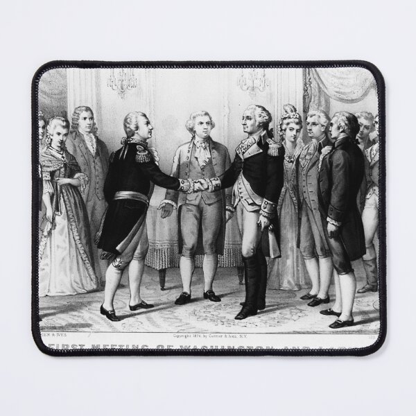 Item preview, Washington and Lafayette, Currier  designed and sold by Francespoppy.