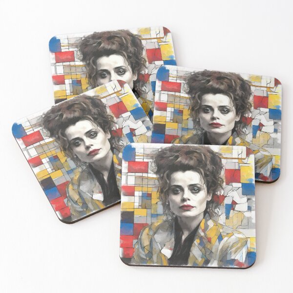Item preview, Helena Bonham Carter in a checkered suit designed and sold by bogfl.