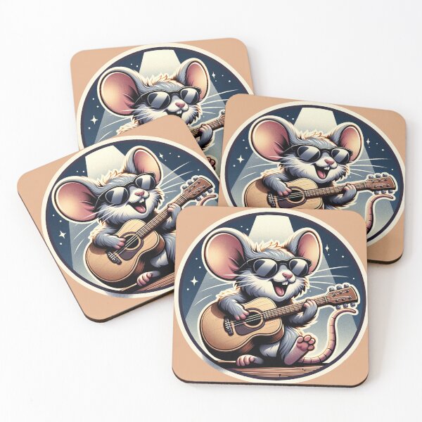 Item preview, Rockstar Rodent Riffs designed and sold by ZooStickerss.
