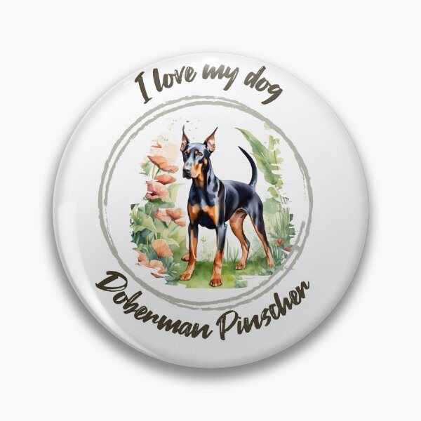 Artikelvorschau, Die furchtlose Schönheit des Dobermann-Pinschers: Inspirierende digitale Kunst entworfen und verkauft von Artedig.