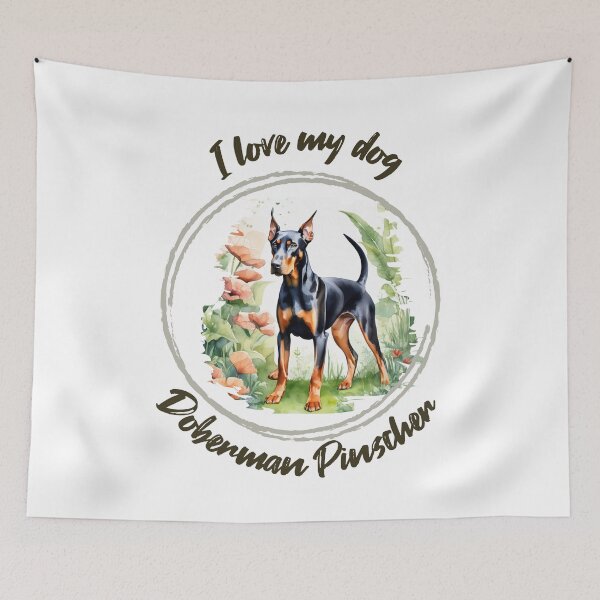 Item preview, The Fearless Beauty of the Doberman Pinscher: Inspiring Digital Art designed and sold by Artedig.