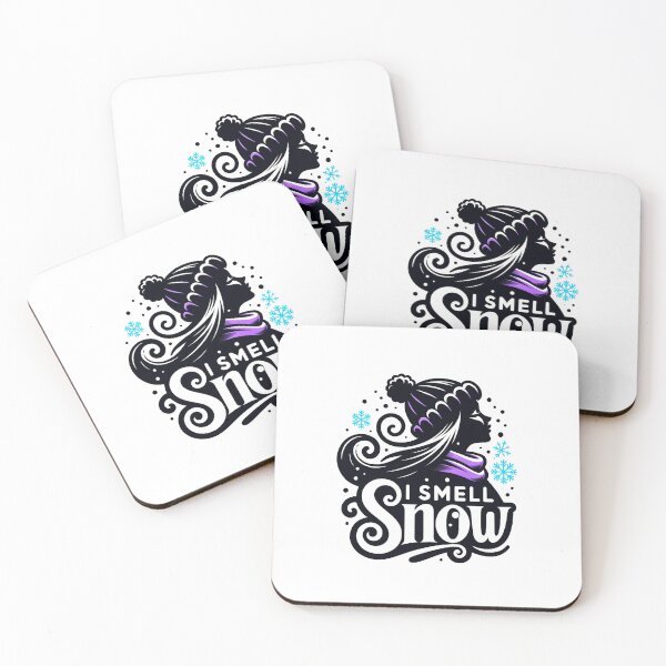 Item preview, I Smell Snow - Whimsical Silhouette with Snowflakes designed and sold by Fenay Designs.