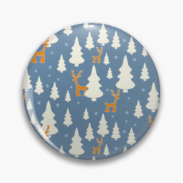 Item preview, Deer in the Woods in orange and blue color palette designed and sold by BrankaPD.
