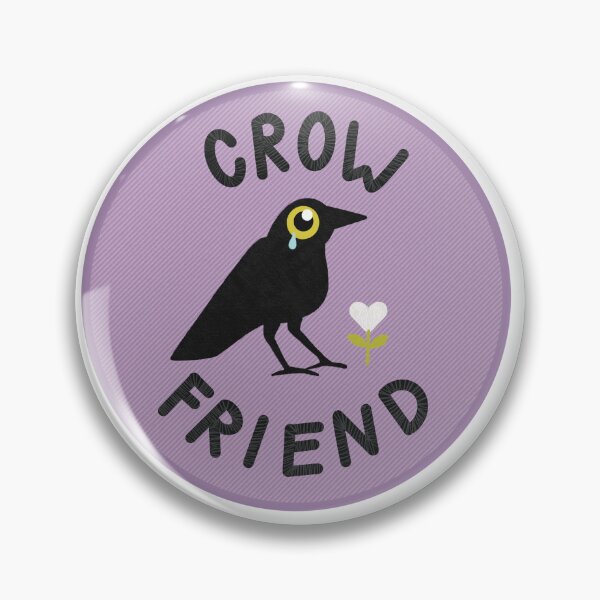 Item preview, Crow Friend Achievement Badge designed and sold by Brenna MacDonald.