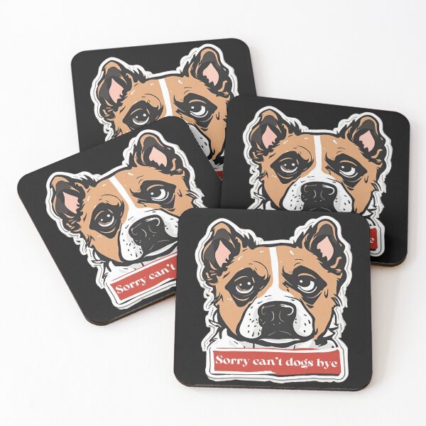Item preview, Colorful Cute Monsters Doodle Art - 'Sorry Can't Dogs Bye' Sticker designed and sold by AzottoShop.