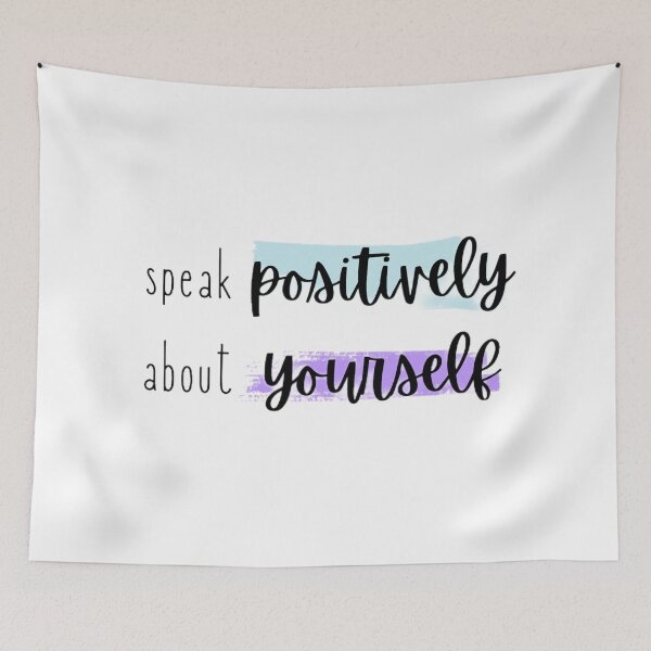Item preview, be positive about yourself quote designed and sold by AestHenni17.