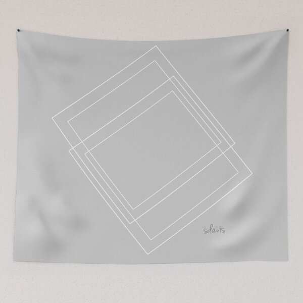 Item preview, Minimalism Art 111023 Grey White designed and sold by mandalafractal.