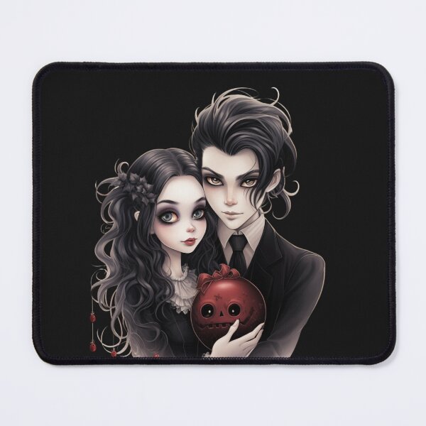 Item preview, Goth couple during Christmas T-shirt designed and sold by Printboom.