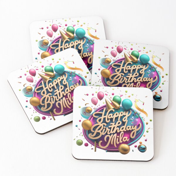 Item preview, Mila's Delightful Birthday Wishes designed and sold by hiddenlink.