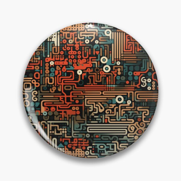 Item preview, Digital Code Abstract Pattern designed and sold by SideSignal.
