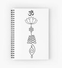 Unalome mit Lotus Spiralblock