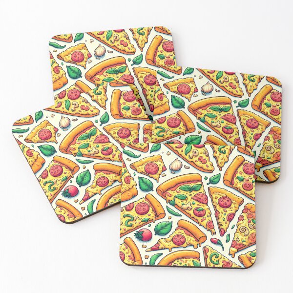 Item preview, Pizza Slices Pattern designed and sold by ArtFactoryAI.