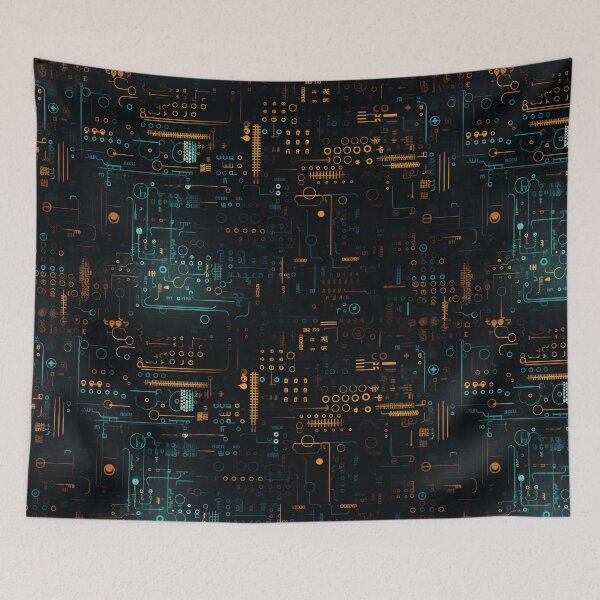 Item preview, Digital Code Abstract Pattern designed and sold by SideSignal.