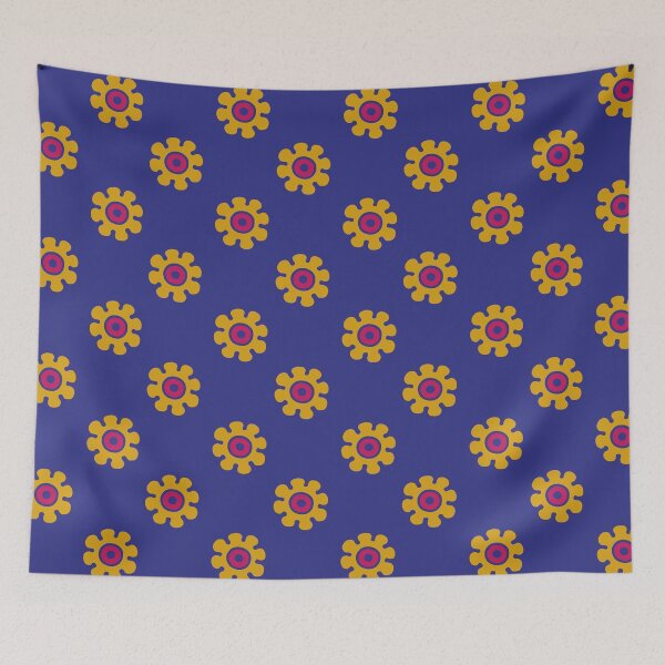 Item preview, Pretty Floral Pattern Blue Yellow and Magenta designed and sold by tonymagnerart.