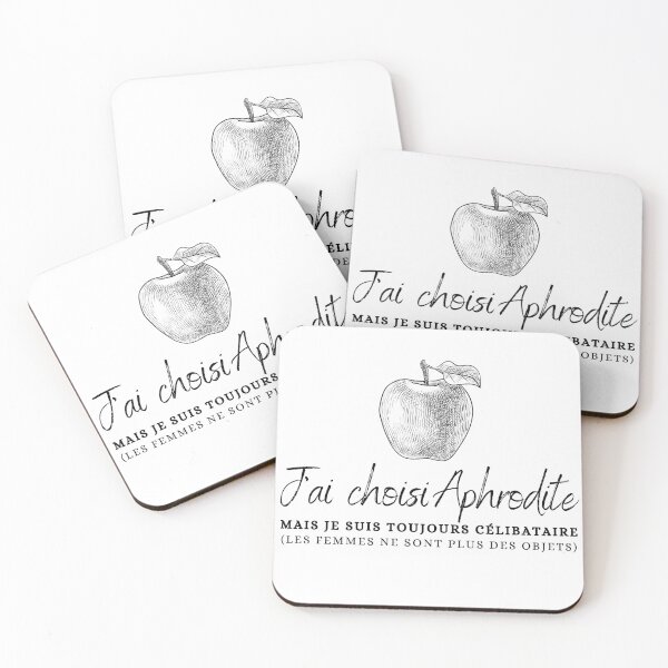 Item preview, "J'ai Choisi Aphrodite Mais Je Suis Toujours Célibataire (Les Femmes Ne Sont Plus Des Objets)" Golden Apple of Discord Greek Mythology Judgment of Paris designed and sold by Damoiseau.