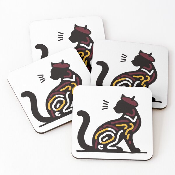 Item preview, Cat Silhouette Cat Cult Cat Lover Elegant Cat Art designed and sold by sharon1210.