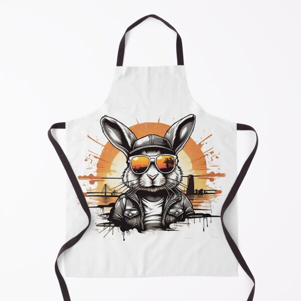 Item preview, Cool Rabbit with Sunglasses: Vintage Sunset designed and sold by Mechanical-Artt.