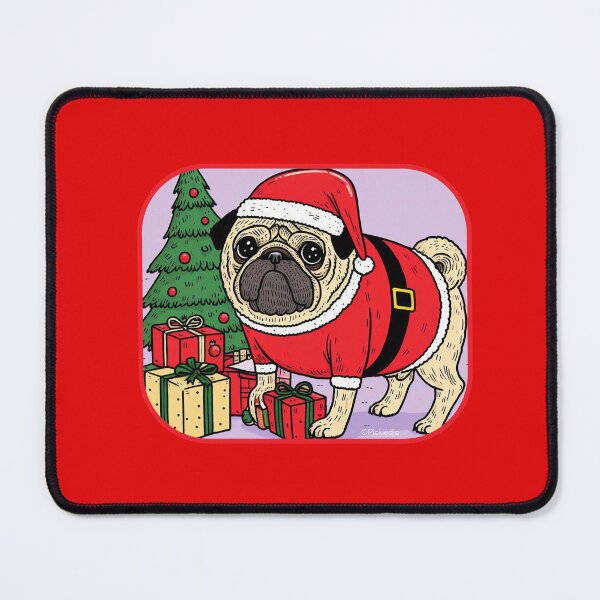 Item preview, Santa Pug designed and sold by PickledjoArt.