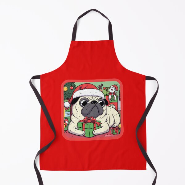 Item preview, Xmas Santa Pug    designed and sold by PickledjoArt.