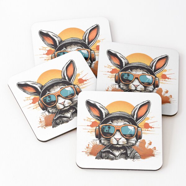 Item preview, Bunny's Sunset Coolness designed and sold by Mechanical-Artt.