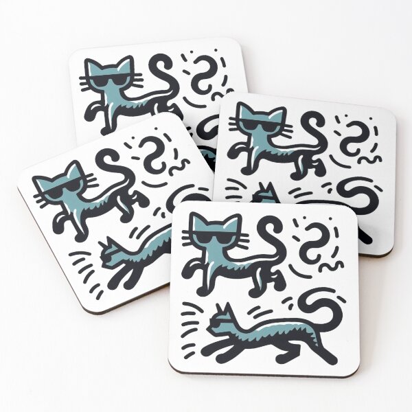 Item preview, Cat Silhouette Cat Cult Cat Lover Elegant Cat Art designed and sold by sharon1210.